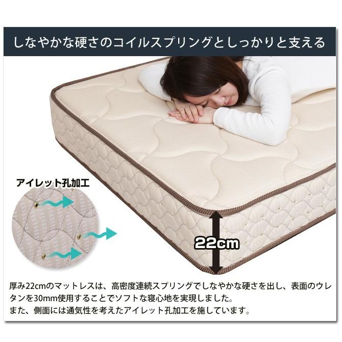 フランスベッド製マットレス ダブル2年保証 フランスベッド 羊毛綿入り  