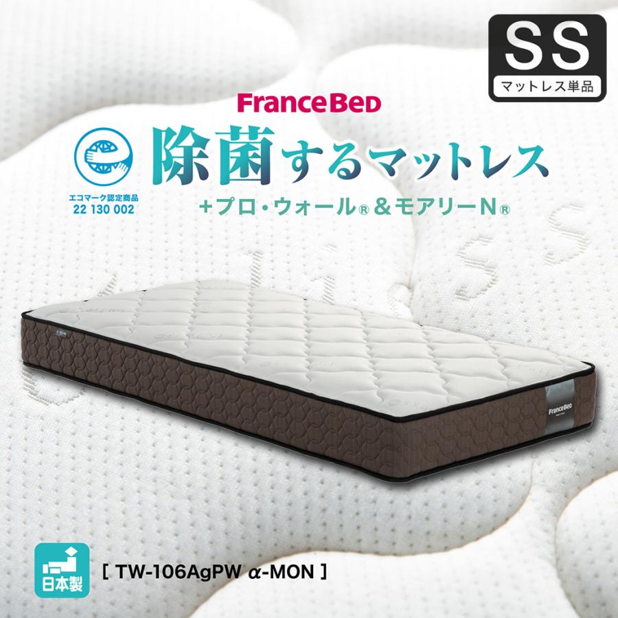 【広島県直接受け渡し】フランスベッド　シングルマットレス 説明書付き フランスベッド マットレス セミシングル 24cm厚 寝返りしやすい