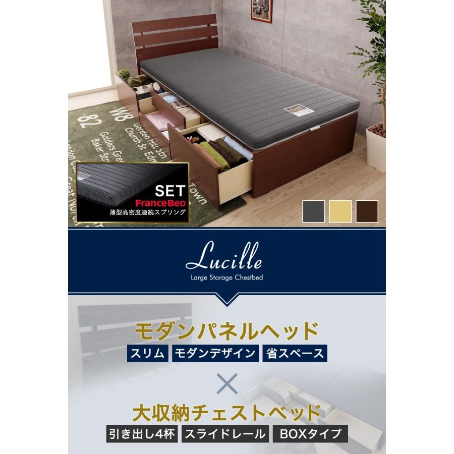 ネルコンシェルジュ チェストベッド シングル 木製 フランス ネルコンシェルジュ チェストベッド シングル 木製 フランス