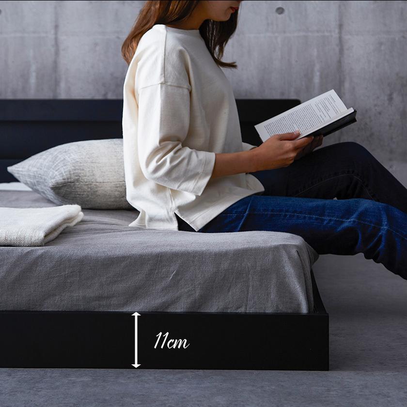 ネルコンシェルジュ レスター ローベッド ダブル 高密度バリュー