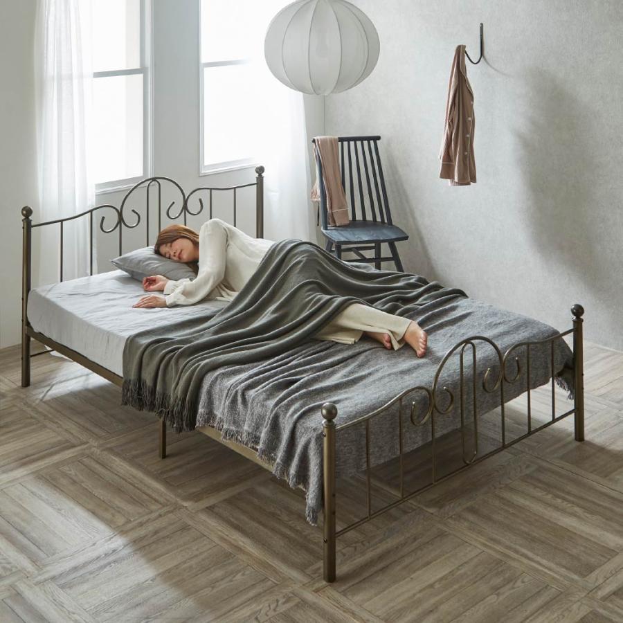 ネルコンシェルジュ アリッサ アイアンベッド シングル フレームのみ