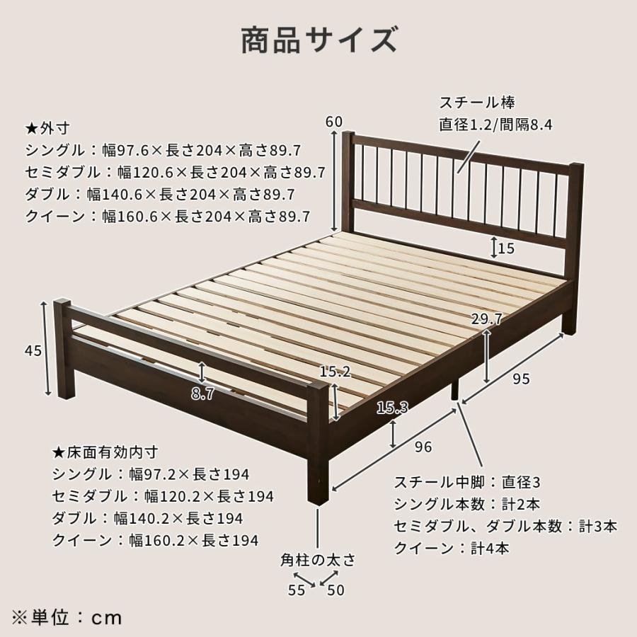 クイーン 厚さ15cmポケットコイルマットレスセット 木製 スチール脚 ヴィンテージ調 クリーヴ 【ウレタンロールマットレス】 新商品