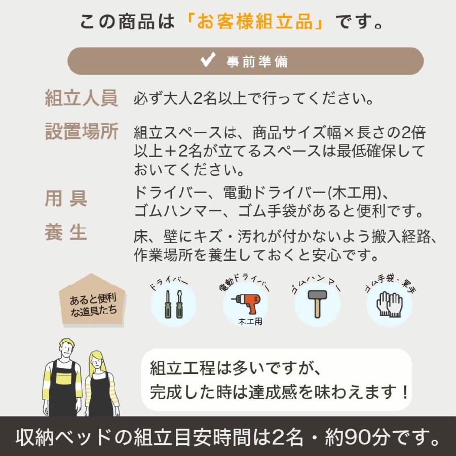 収納付きベッド  すのこベッド 収納ベッド  クイーン フレーム単品 棚 USB Type-A Type-C コンセント 引き出し収納付きベッド すのこベッドの画像