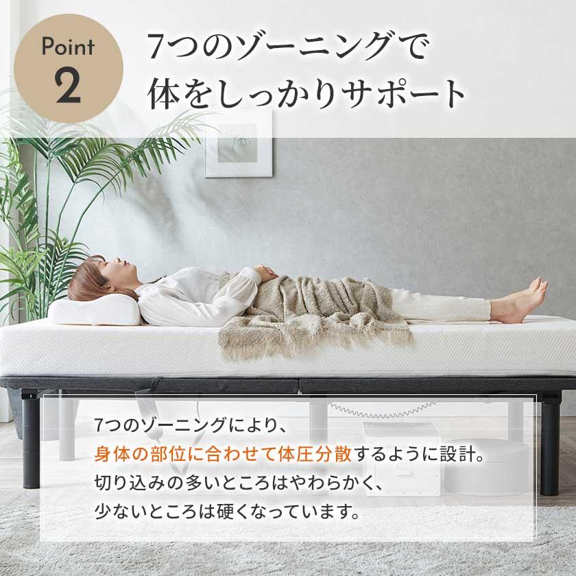 ネルコンシェルジュ 電動ベッド用防水ウレタンマットレス セミシングル