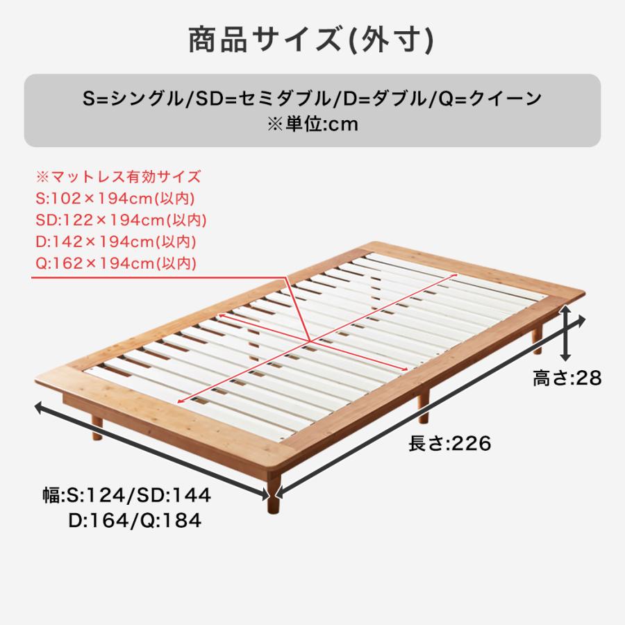 [直接取引8/29]最終値下げ木製クイーンベッドフレーム ネルコンシェルジュ ステージベッド Evans クイーン すのこベッド ロー