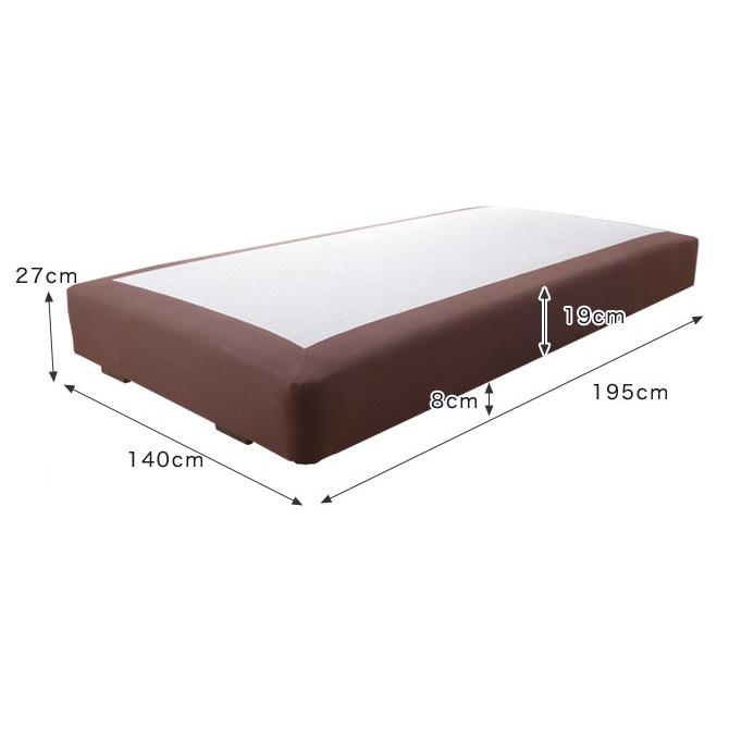 ヘッド付きボトムフレーム ダブルサイズ FC-4600-1-P ヘッド付き