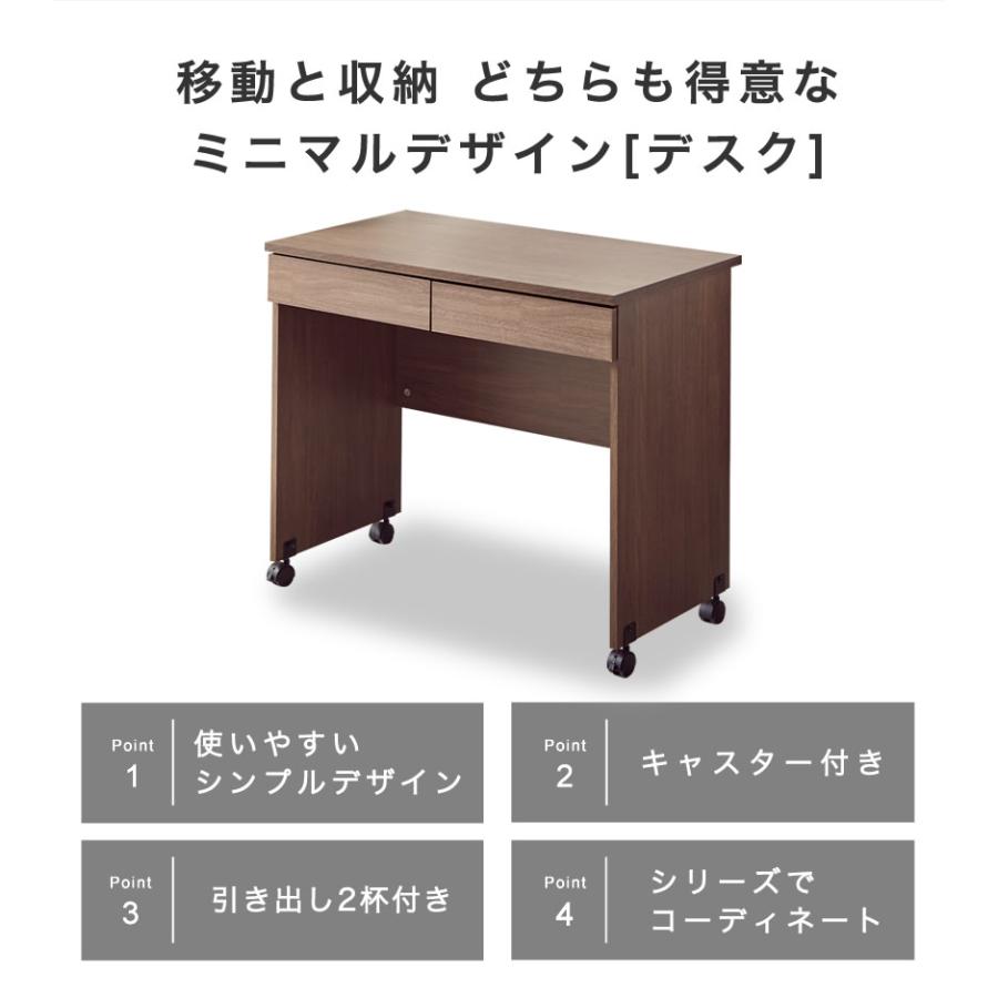 ネルコンシェルジュ 1/26 8:59まで最大10%OFF! キャスター付きデスク