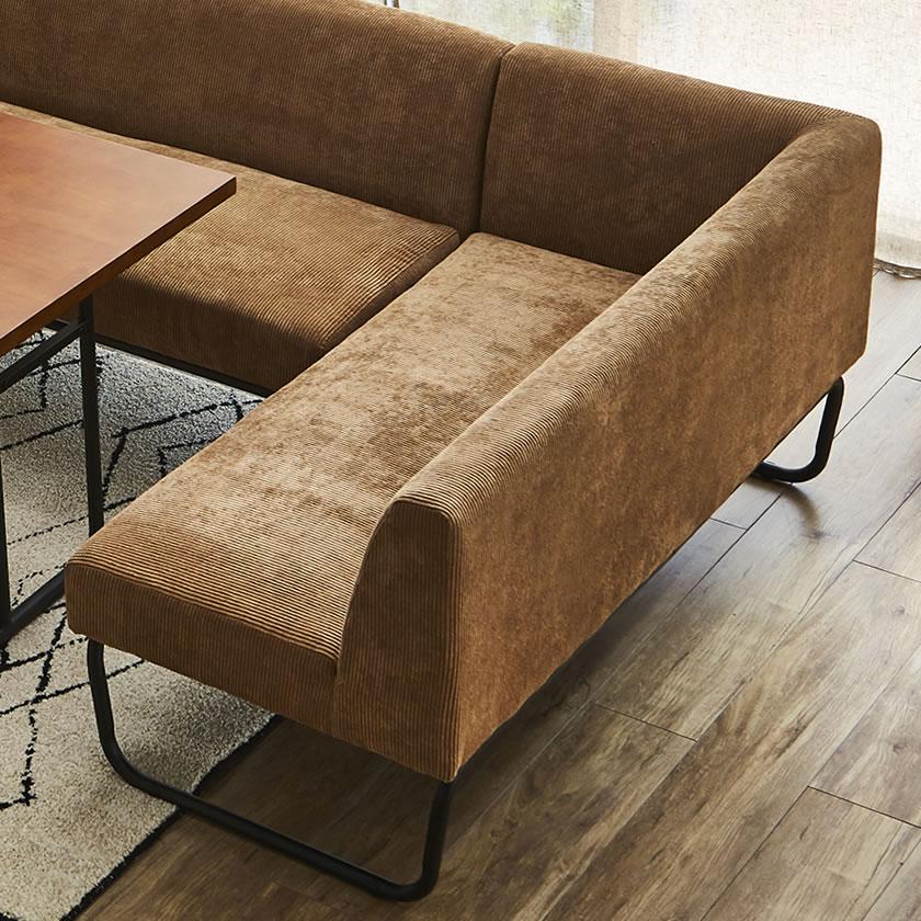 ネルコンシェルジュ アイアンソファ[Cordy] コーデュロイ×アイアン