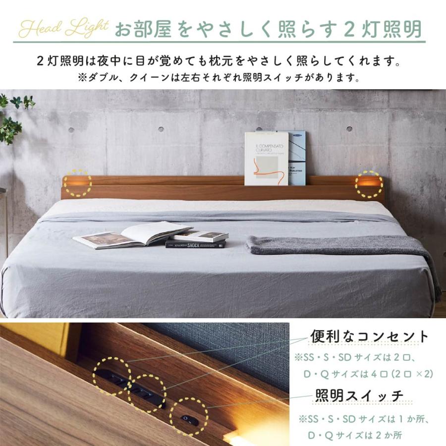 ネルコンシェルジュ LYCKA2 リュカ2 すのこベッド セミダブル 木製