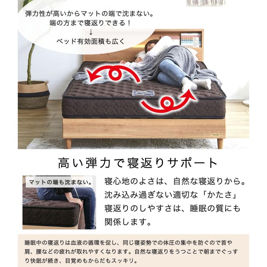 フランスベッド（FRANCEBED） マットレス セミダブル 超硬い 高密度