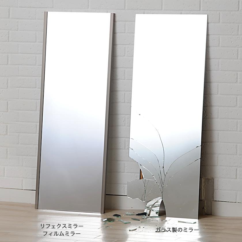 リフェクスミラー キャスター付 大型ミラー W920×H1960mm  割れない鏡 軽量 歪みのないクリアな鏡像 スポーツクラブ、ダンス、フォーム確認_4