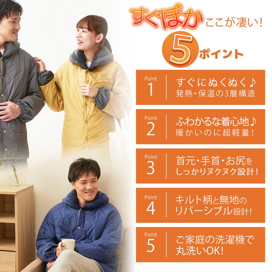 半てん TEIJIN 速暖 すぐぽか S-M 軽量、保温性 V-Lap(R)BURNERを使用