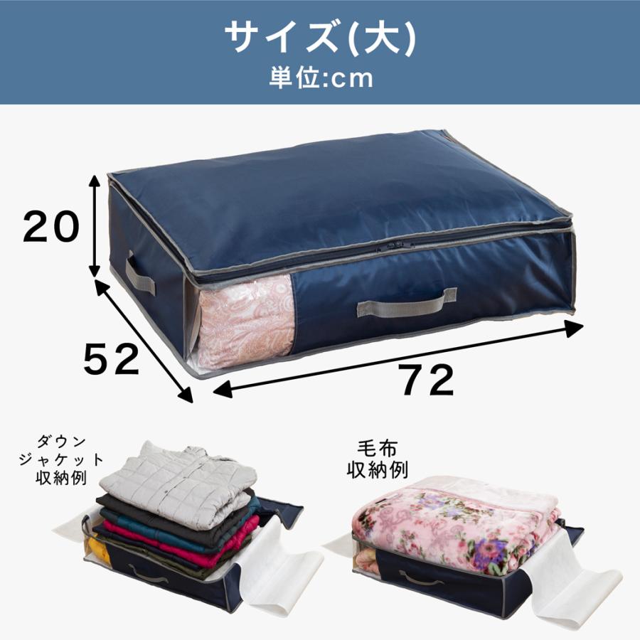 大サイズ2個セット】収納ケース 多機能 布団収納袋 衣類整理 すきま