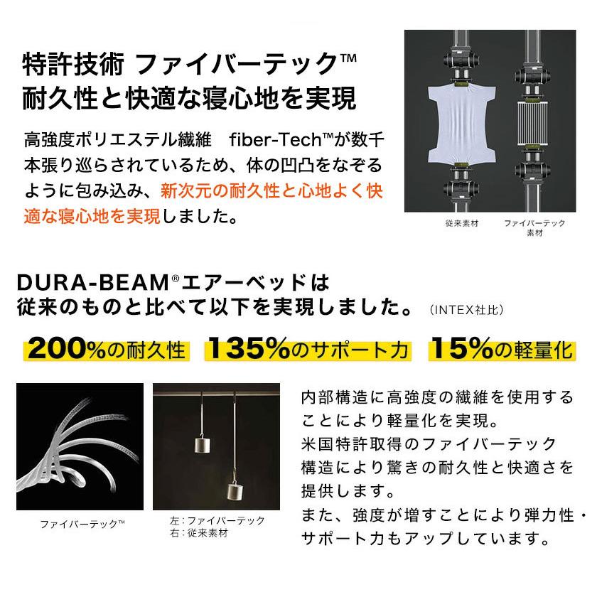 INTEX 電動エアーベッド ワイドダブル Thermalux サーマラックス 電動式 ピロートップ エアベッド エアーマットレス エアーベッド 車中泊の画像