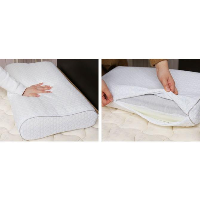 フランスベッド 枕 レフレッシュピロー レギュラー 幅58cm 高反発まくら 低反発まくら 両面仕様 リバーシブル ホテル仕様 柔らかめ 硬め 横向き 幅58cm | ブランド登録なし | 04