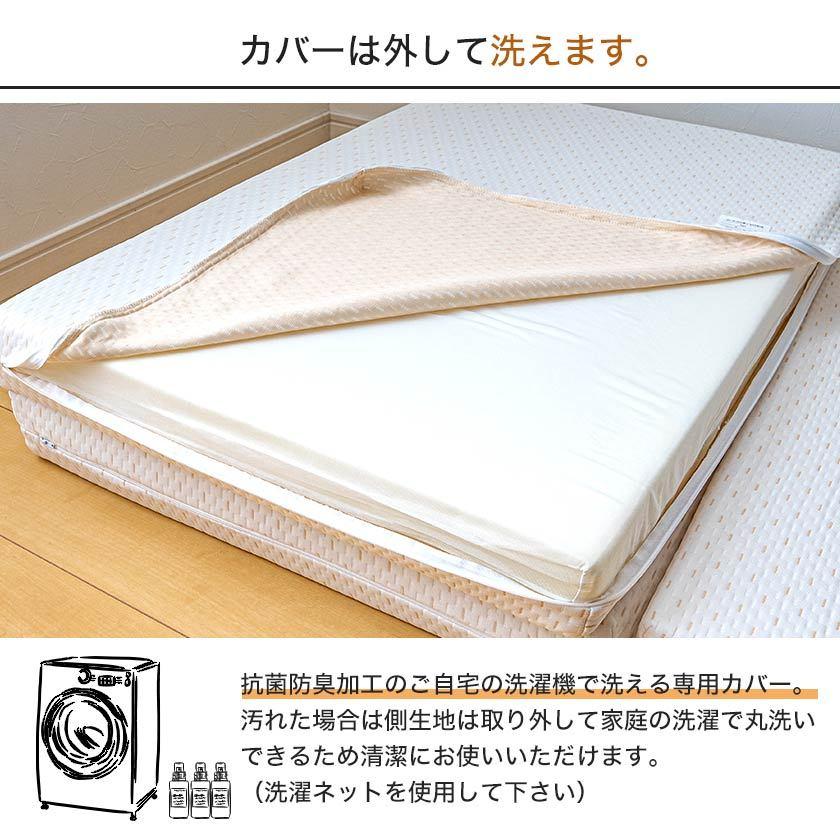 高反発マットレス セミダブル 三つ折りマットレス 東京西川 ウレタンフォーム 洗えるカバー 抗菌防臭加工 三つ折り敷布団 ファインセル ノンコイル_9