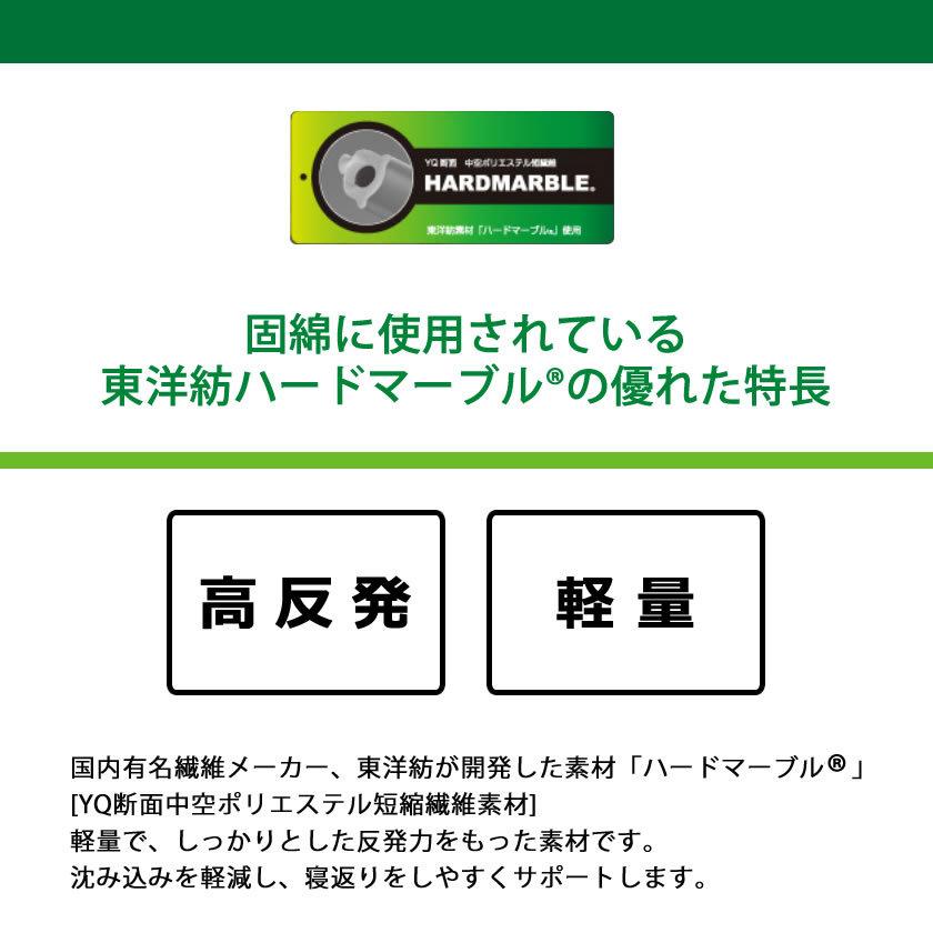 2つ折り 3層式敷き布団 シングル 折り畳みベッド用敷布団 抗菌 防臭 防ダニ高機能中綿ADVANSA ・SuprelleTMultraと高反発素材東洋紡のハードマーブル(R )使用｜ioo｜10