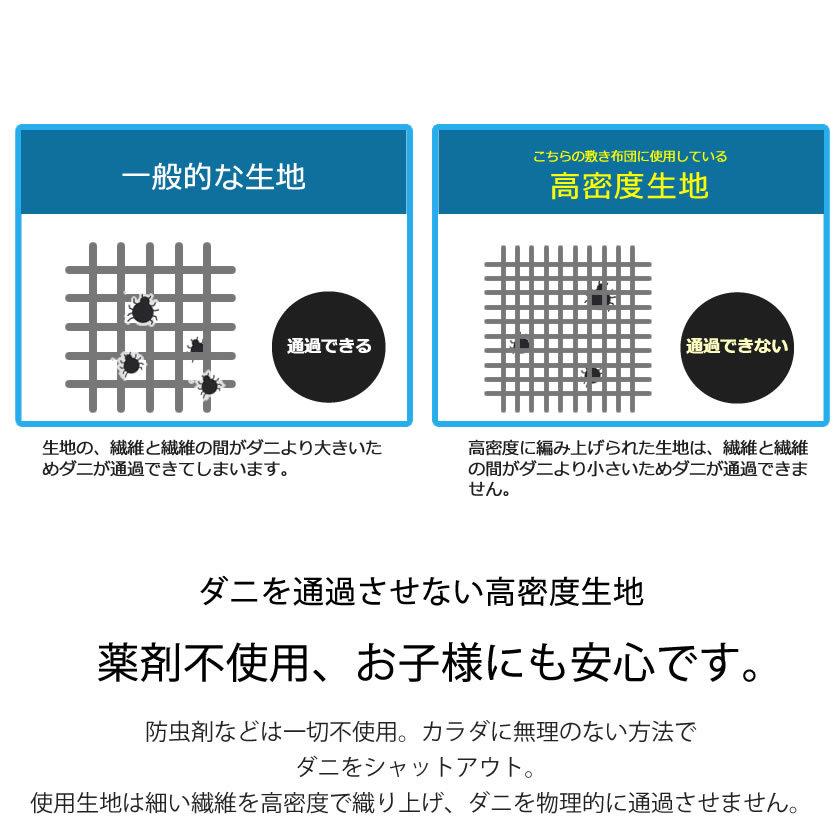 四層敷き布団 セミダブル ベッドで使える 敷きふとん 両面使える寝心地2タイプ極厚 12cm厚 抗菌防臭防ダニ加工中綿テイジン_10