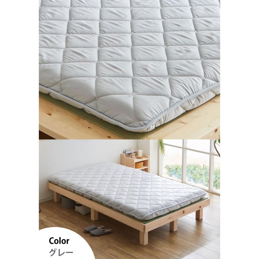 四層敷き布団 セミダブル ベッドで使える 敷きふとん 両面使える寝心地