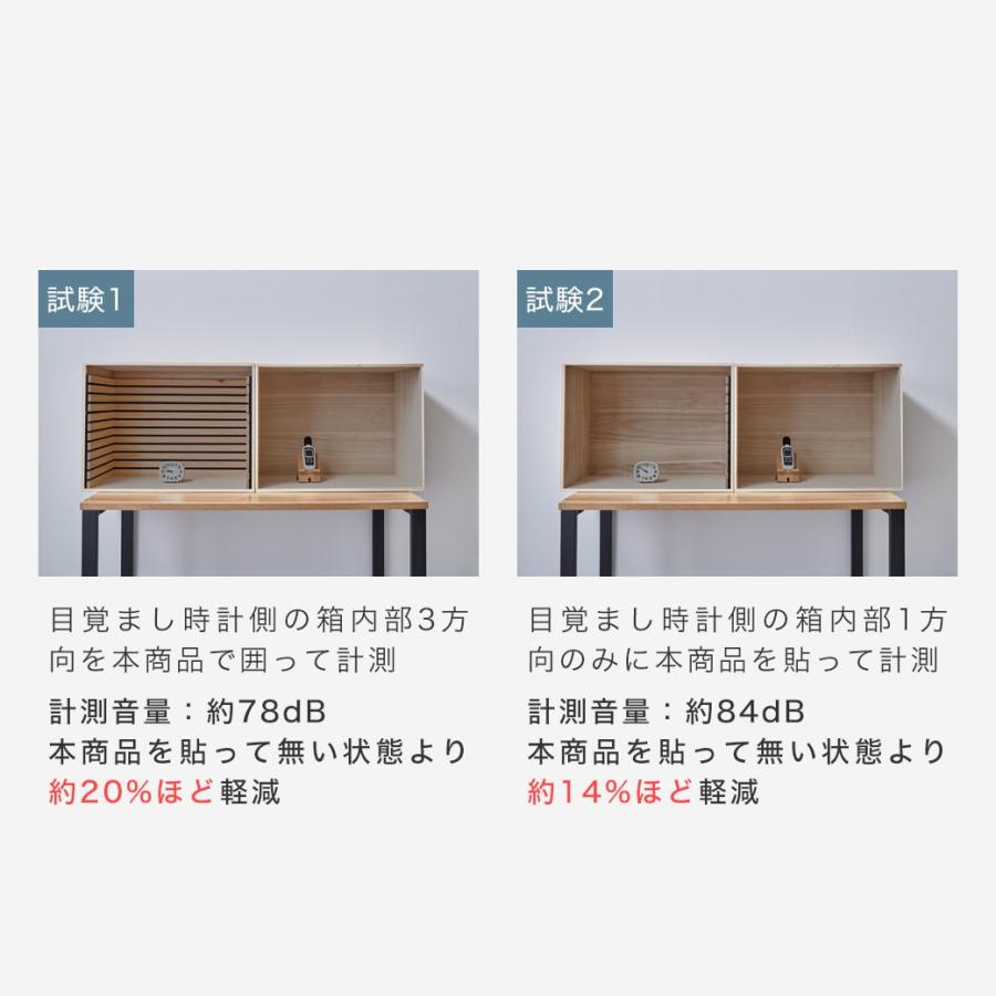 吸音パネル ウォールボード 天然檜 6枚セット 幅100×奥行30cm 木製 檜 T型ピン付属 縦格子デザイン 吸音ボード ウォールパネル 騒音対策_12