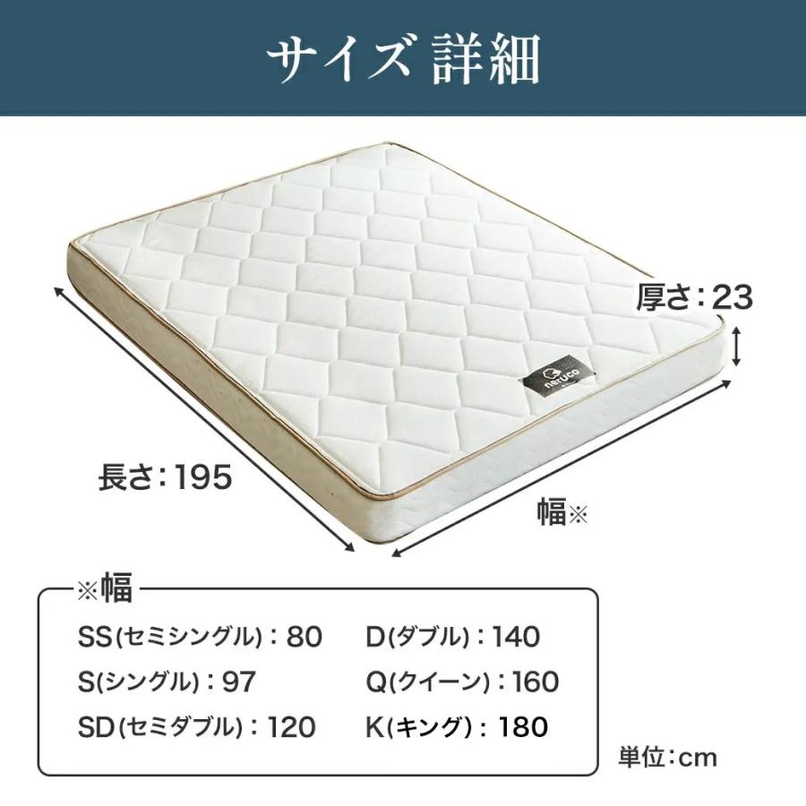 ネルコンシェルジュ ポケットコイルマットレス 日本製 横揺れ軽減