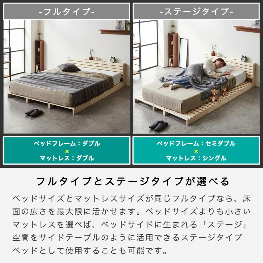 ネルコンシェルジュ パレットベッド セミダブル すのこベッド
