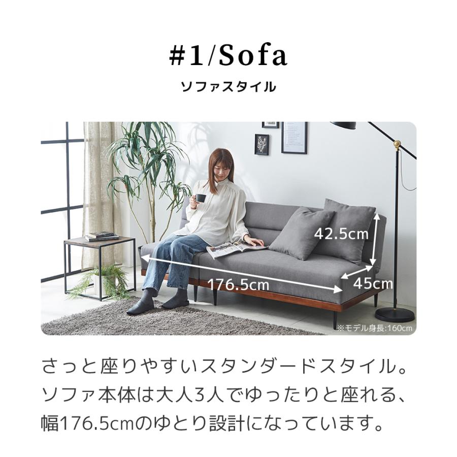 参照用 ソファーベッド 6/22 8:59まで最大10%OFF! ソファベッド 3人掛け 120cm幅 オルフ