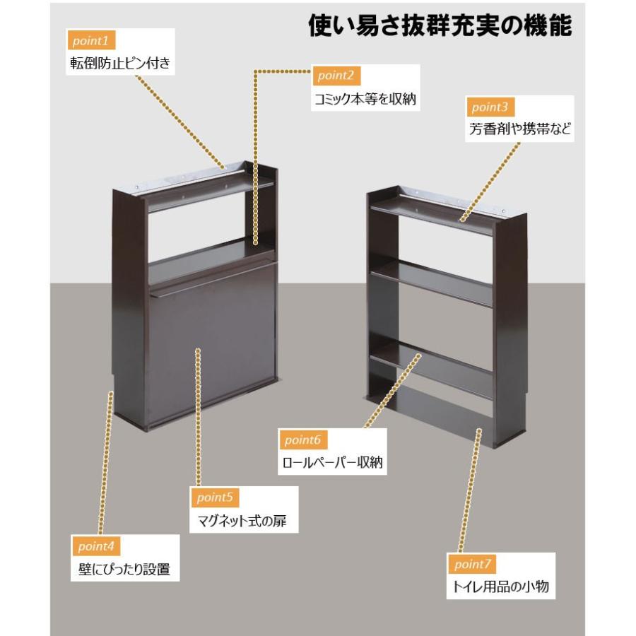 トイレラック トイレットペーパー スリム ブラウン 完成品 日本製 コミック収納 北欧 12ロール 8ロール 16050637 家具のインテリアオフィスワン 通販 Yahoo ショッピング