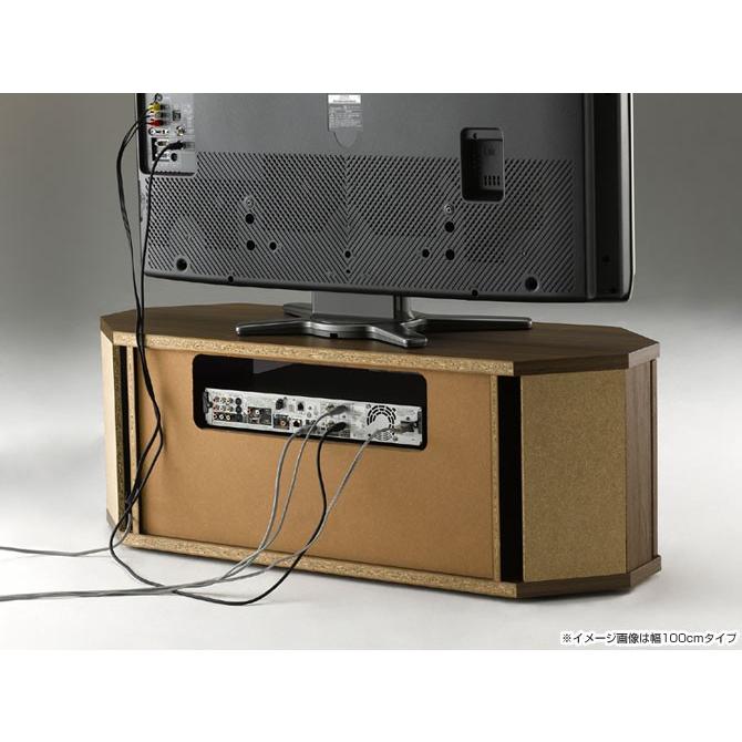 テレビ台 コーナーTV台 幅100cm 42インチ対応 キャスター付 : 家具の