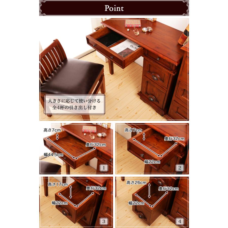 書斎デスク アジアン家具 おしゃれ 天然木製 マホガニー材 書斎デスク アジアン家具 おしゃれ 天然木製 マホガニー材