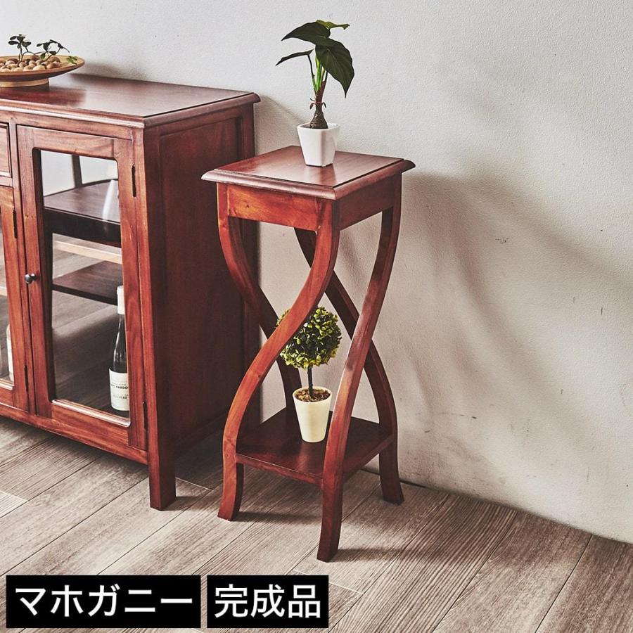 花瓶台　花台　インテリア　置物　家具　アンティーク　年代物 フラワースタンド 木製 アンティーク風 玄関 花台 レトロ