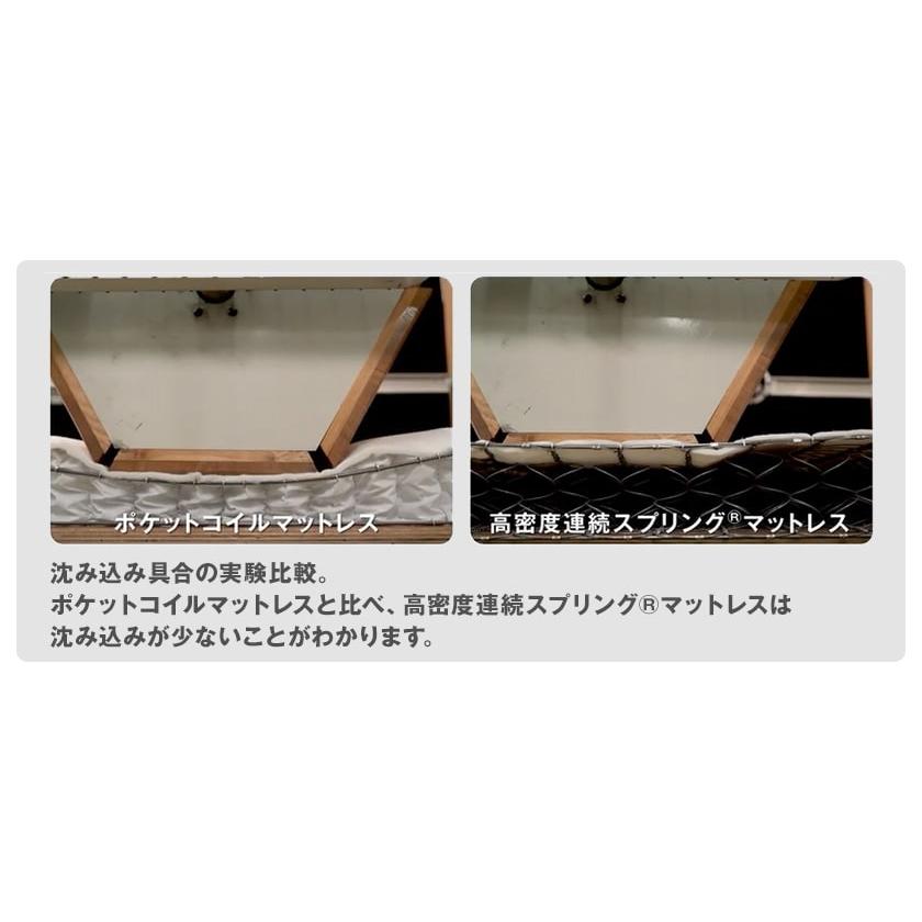 フランスベッド マットレス シングル 2年保証 寝返りしやすい 通気性良い 防ダニ 抗菌 防臭 ツインサポート 高密度連続スプリングマットレス | フランスベッド | 08