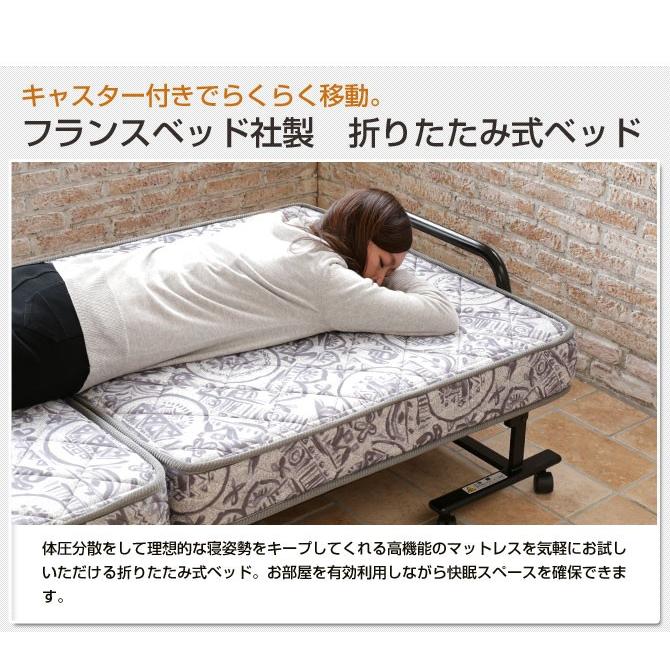フランスベッド 折りたたみベッド シングルベッド NEWパンテオン フランスベッド 折りたたみベッド シングルベッド NEWパンテオン