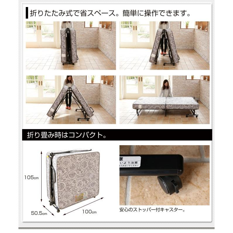 フランスベッド 折りたたみベッド シングルベッド NEWパンテオン