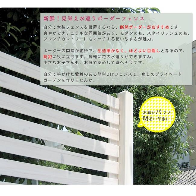 ボーダーフェンス フェンス 目隠し 庭 ガーデン 天然木 木製 おしゃれ Diy カントリー インテリア オシャレ 屋外 防犯 ガーデンフェンス フェンス単品 家具のインテリアオフィスワン 通販 Yahoo ショッピング