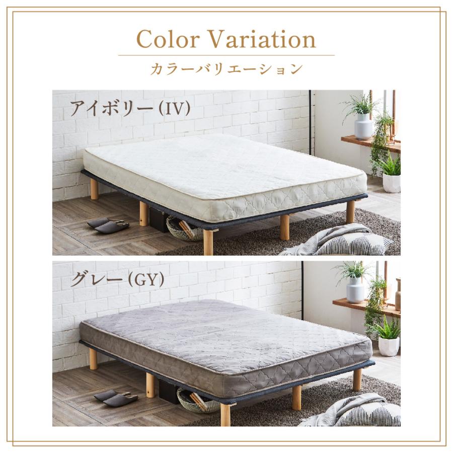 ネルコンシェルジュ 高密度ポケットコイルマットレス セミダブルロング