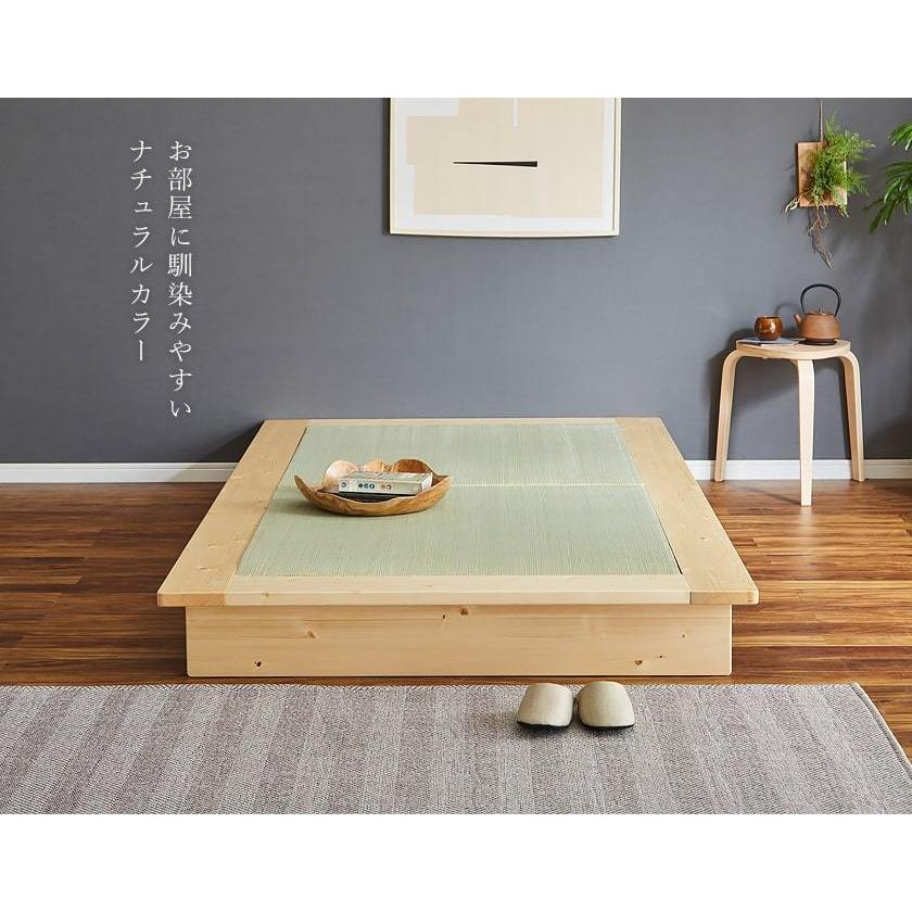 木製 畳ベッド 約140cm x 200cm 楽天市場】畳ベッド シングル 畳 ベッド たたみベッド 190cm