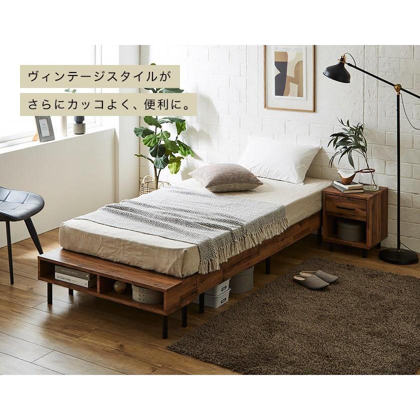 ベッド シングル 2層ポケットコイルマットレス付き ナチュラル すのこ タンスのゲン 8日+5% ベッド マットレス付き シングル すのこベッド