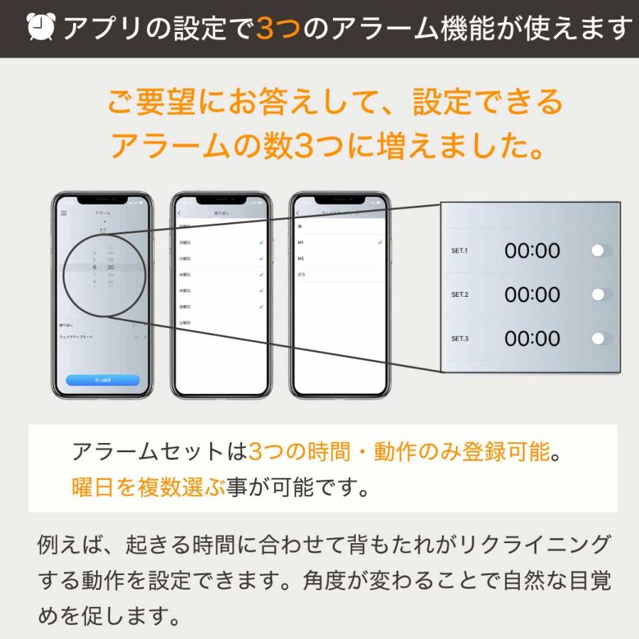 サイドガード付 20cm厚マットレス付き シングル 2モーター スタンダードモデル  nerum  スマホ対応 アプリ対応 静音 【Verhill】 高さ調整