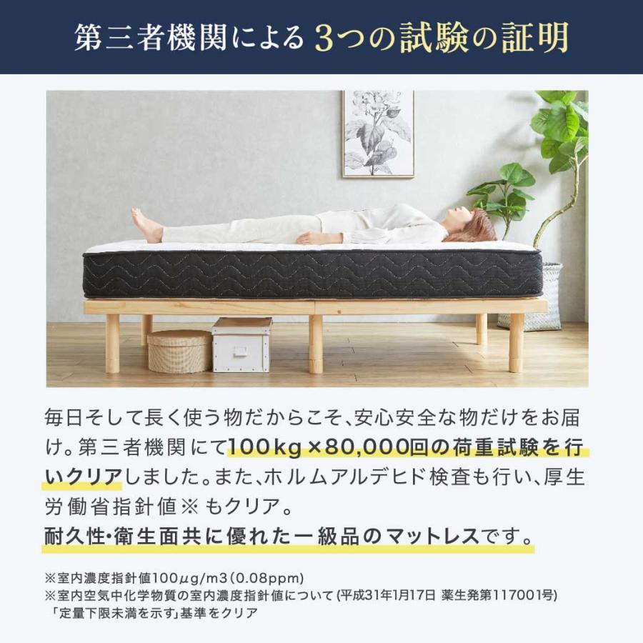 ネルコンシェルジュ ポケットコイルマットレス 高密度 23cm厚 シングル