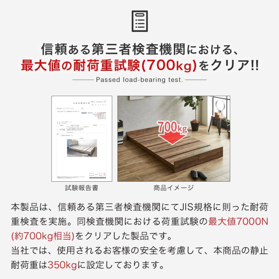 ステージベッド 耐荷重700kgクリア すのこベッド シングル 厚さ20cmマットレス付き 【IRISOHYAMA】