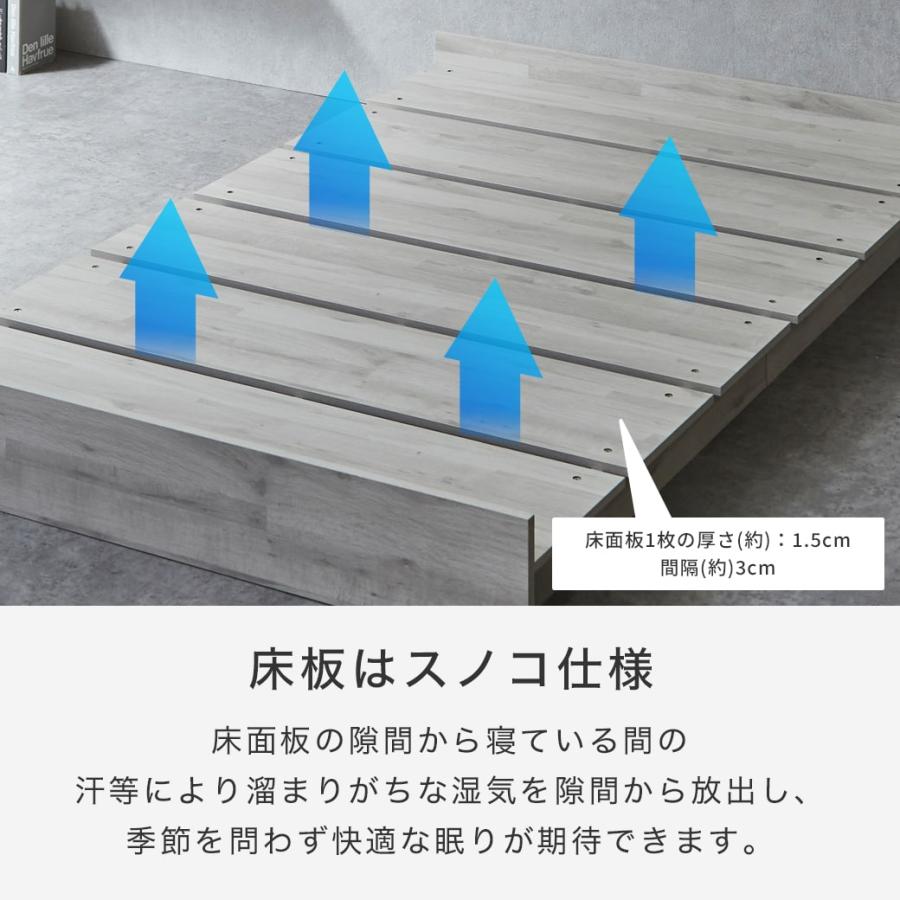 ステージベッド 耐荷重700kgクリア すのこベッド シングル 厚さ20cmマットレス付き 【IRISOHYAMA】