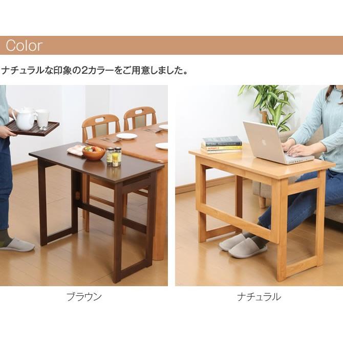 木製折りたたみ式補助テーブル 高さ69cm シンプル 木製テーブル 折りたたみテーブル 作業台 作業テーブル 作業用テーブル コンパクト収納 省スペース｜ioo｜04