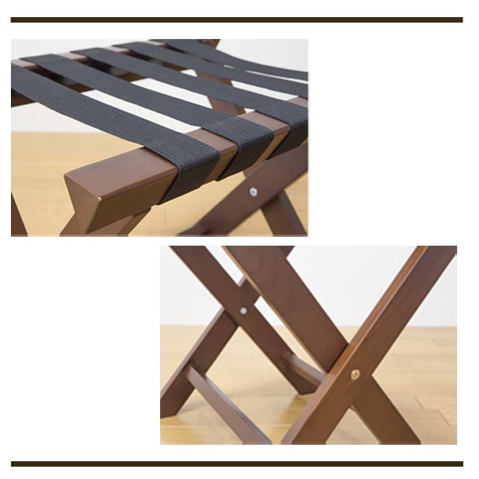 未使用 山崎産業 バゲージラック 木製 折畳み可能 ホテル カバン置き バゲージラック 木製 ホテル仕様 バッゲージラック 荷物置き場