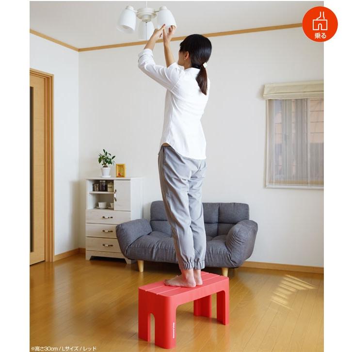 踏み台 デコラステップ トール Lサイズ 高さ30cm レッド ステップ台 軽量 耐荷重100kg | ブランド登録なし | 02