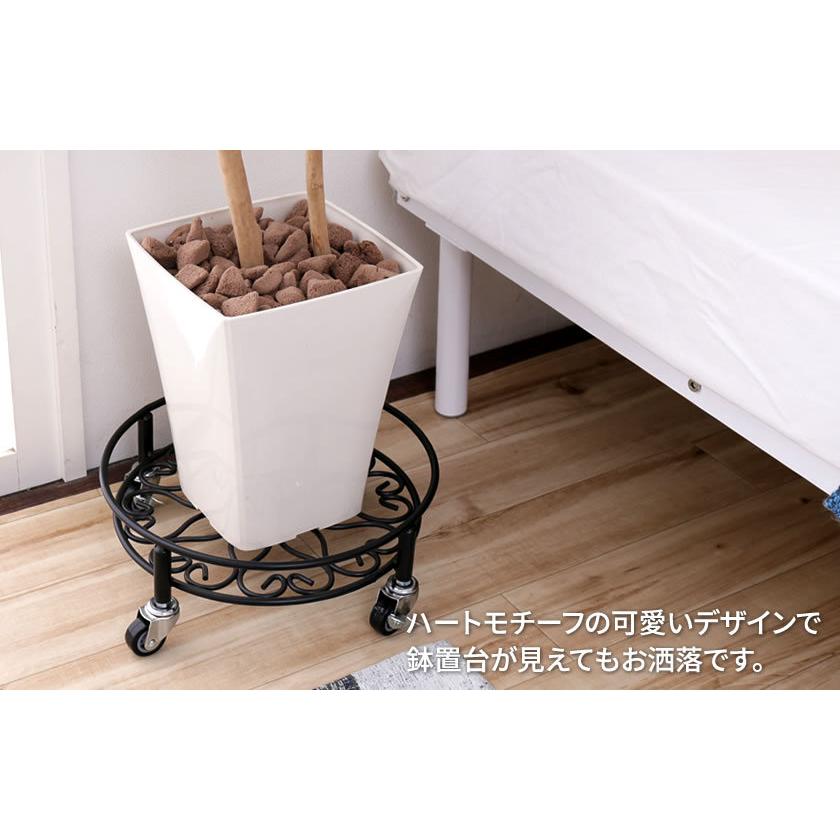 キャスター付き アイアン鉢置台 頑丈のせるんですキャスター付き鉢置台 35cmタイプ キャスター付いて移動可能 掃除便利 植木鉢台 | ブランド登録なし | 04
