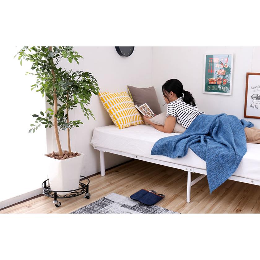 キャスター付き アイアン鉢置台 頑丈のせるんですキャスター付き鉢置台 42cmタイプ キャスター付いて移動可能 掃除便利 植木鉢台 | ブランド登録なし | 03