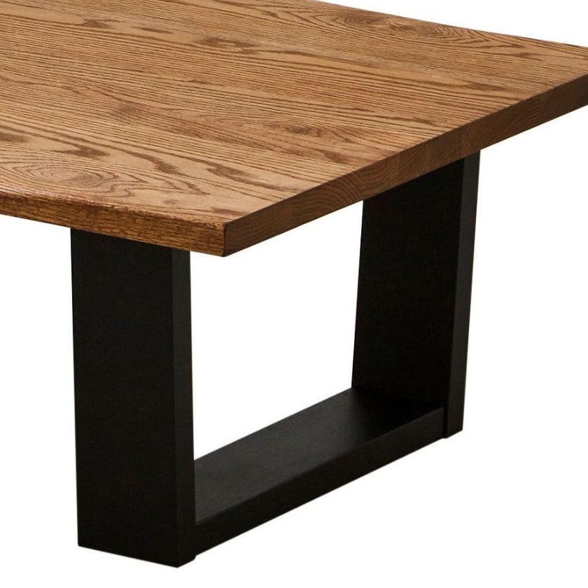ローテーブル センターテーブル 幅150cm オーク材 ナチュラル 座卓 和 