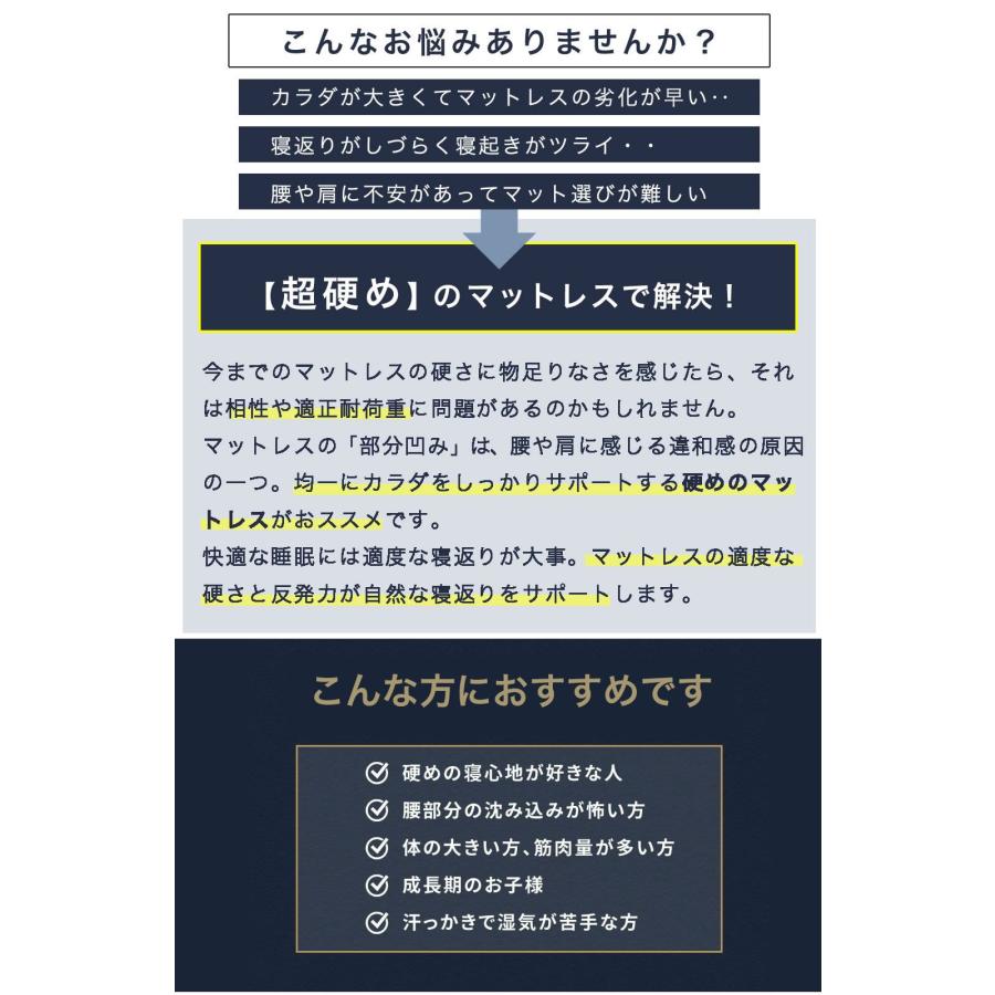 フランスベッド マットレス シングル 超硬い 高密度スプリングマットレス ツインサポートスプリング IFM-002 日本製【M有料引取】 | フランスベッド | 06