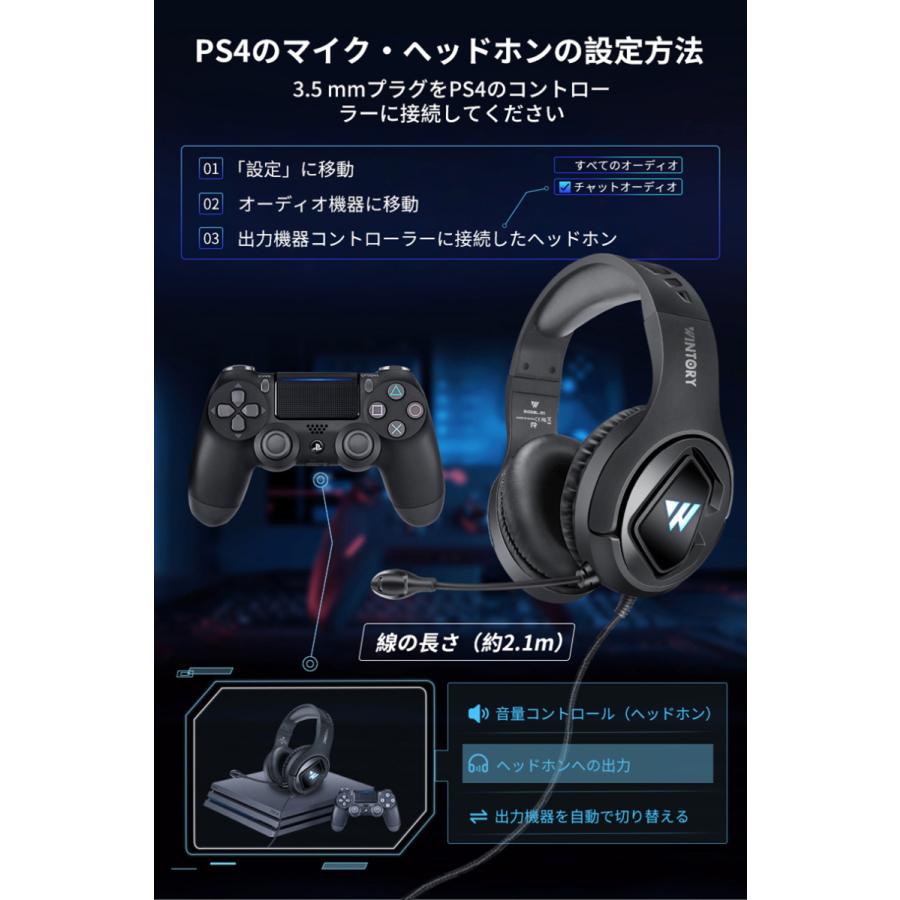 ゲーミングヘッドセット ヘッドホン Switch Ps4 対応 高音質 ゲーム ボイスチャット 超軽量 引き出物 マイク付き